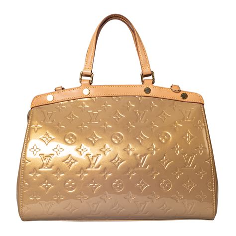 louis vuitton beige poudre monogram vernis brea mm bag|LOUIS VUITTON Beige Poudre Monogram Vernis Brea MM Bag.